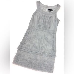 BCBG MAX AZRIA Grey Tulle Dress. Size 2